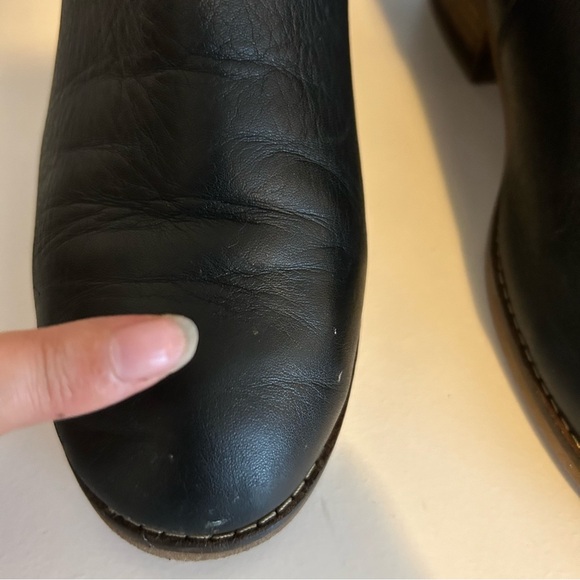 Lucky Brand Timinii black genuine leather knee high riding boots S 7.5 EU 38 - Picture 5 of 16